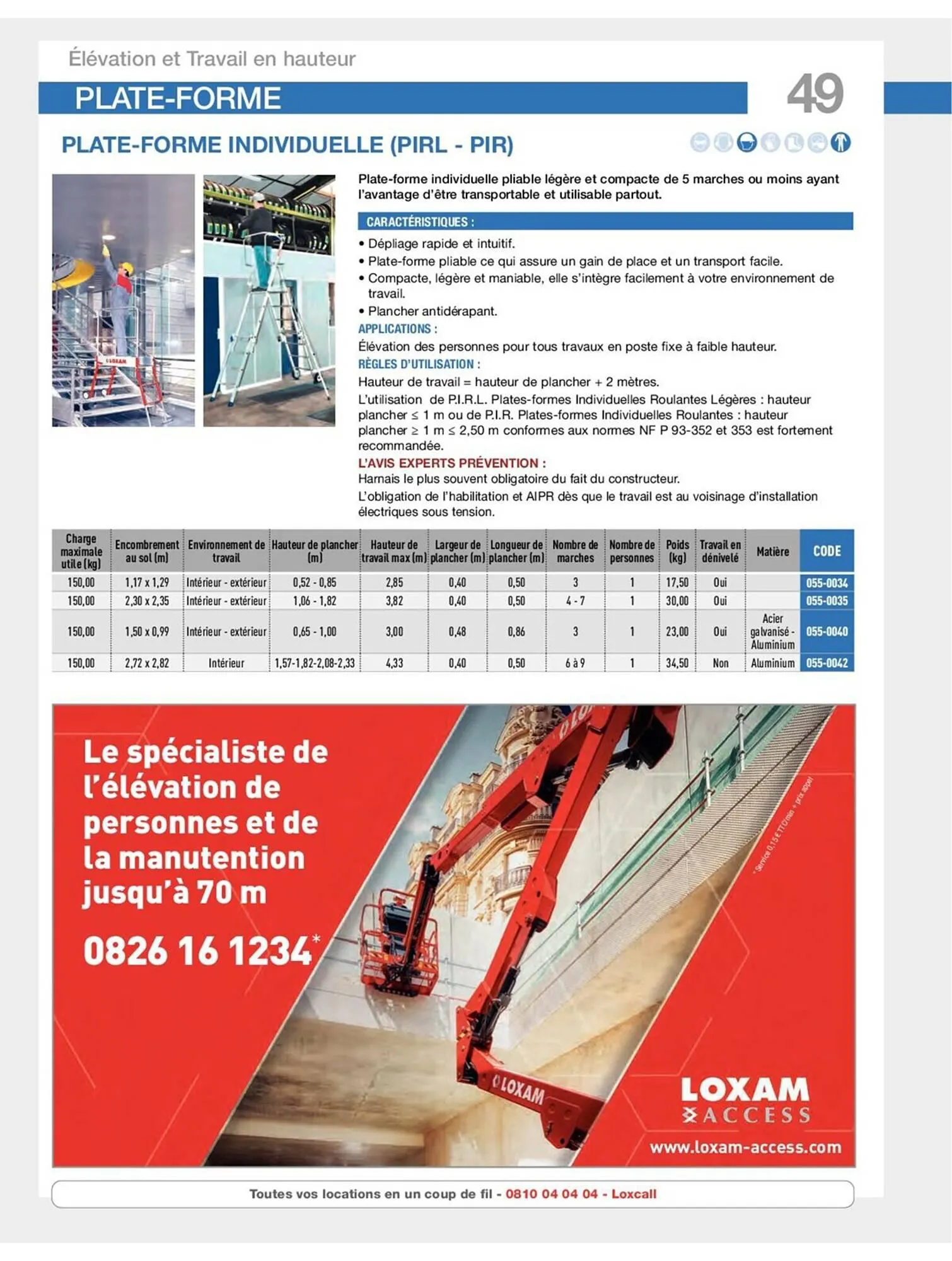Catalogue Loxam du 19 avril au 31 décembre 2023 - Catalogue page 51
