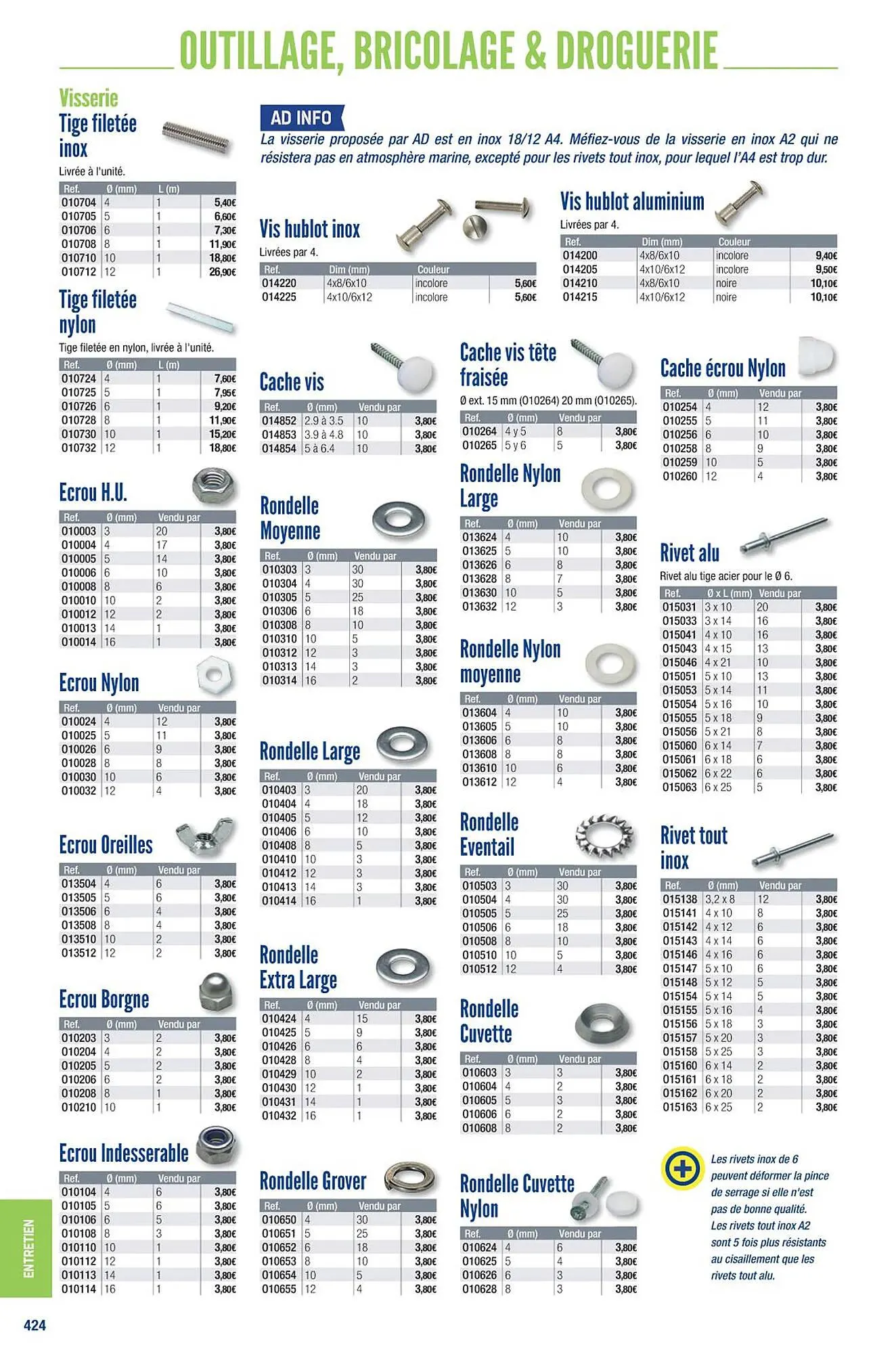 Catalogue Accastillage Diffusion du 1 mars au 31 décembre 2023 - Catalogue page 426