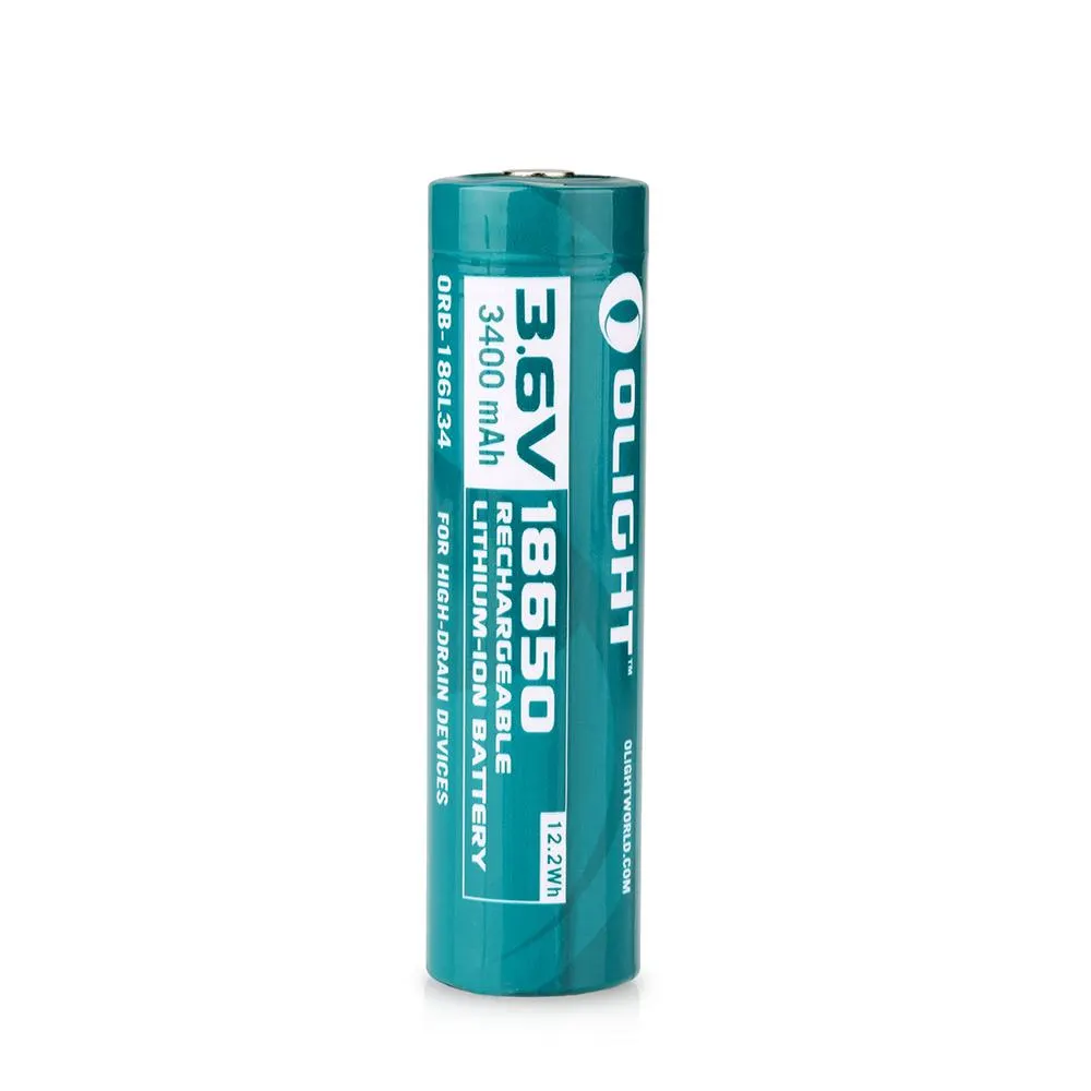 Olight Batterie 18650 3400mAh Rechargeable pour S2, M3XS, SR Mini Intimidator II