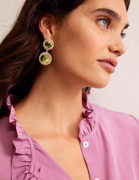 Boucles d'oreilles à fleurs ornementées