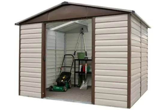 Abri de jardin métal 5,97 M2 Ep. 0,30 mm Trigano