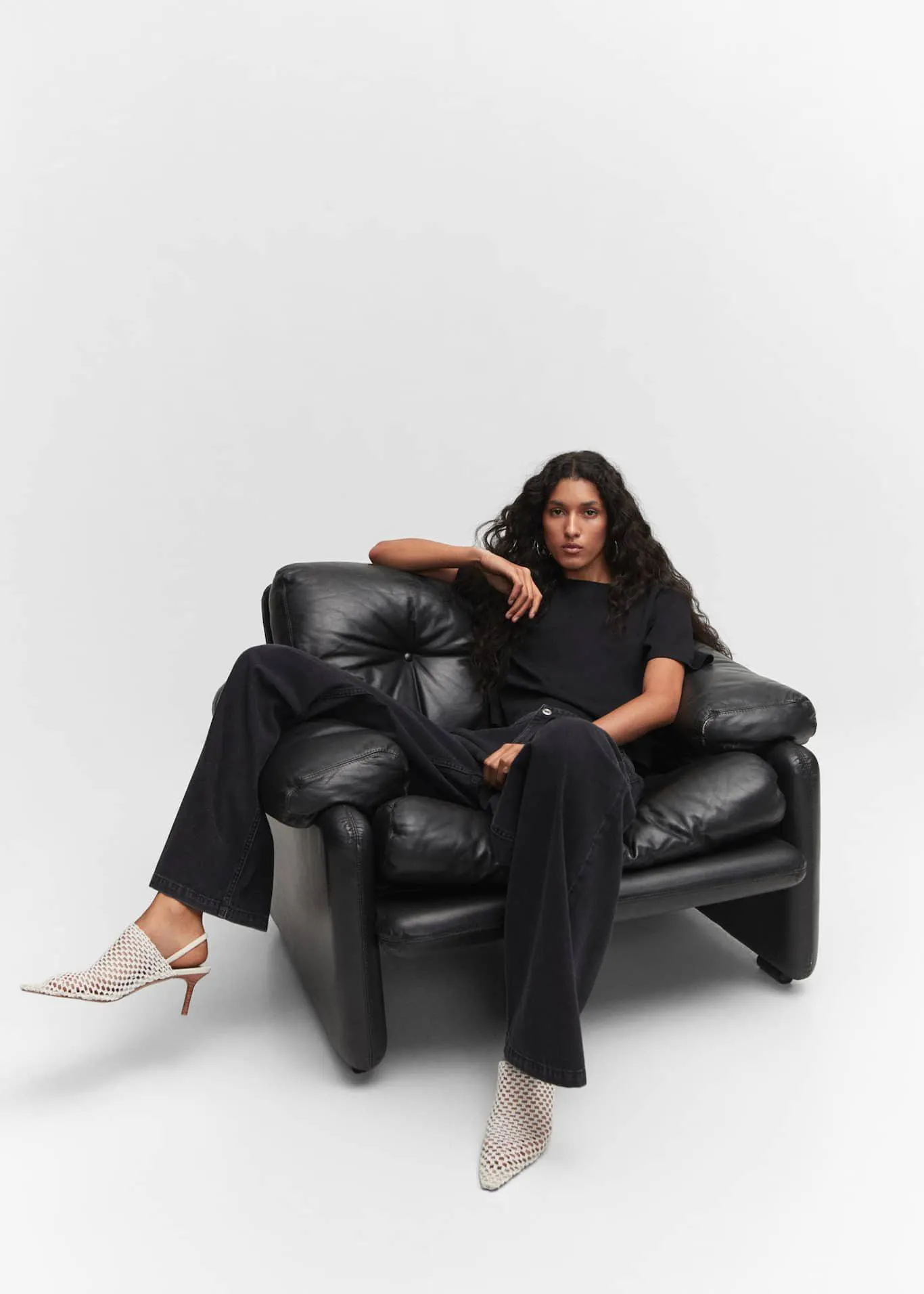 Chaussures ouvertes à l'arrière red