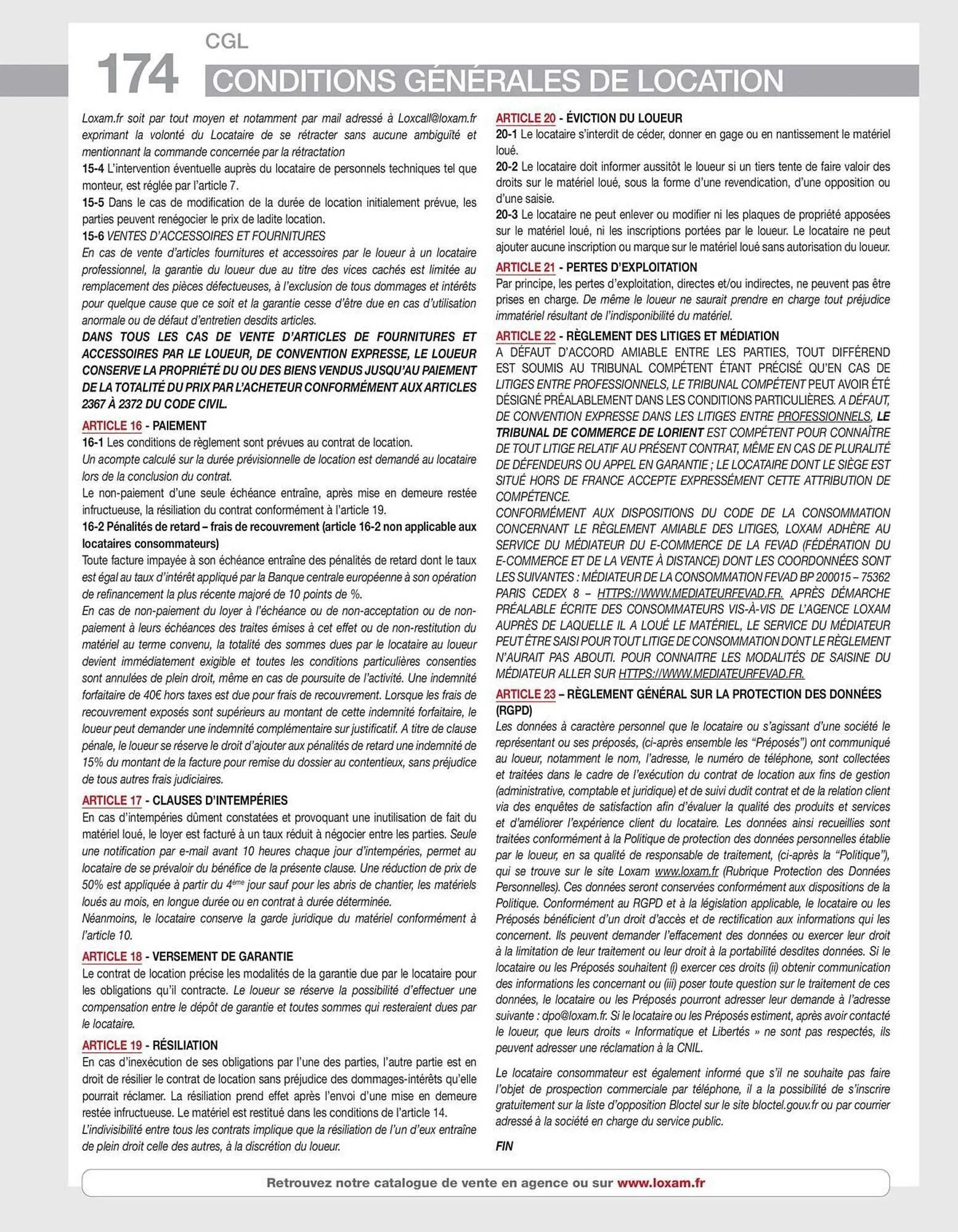Catalogue Loxam du 16 avril au 31 décembre 2026 - Catalogue page 176