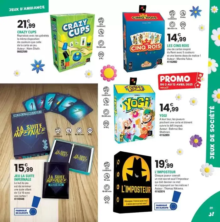 PRINTEMPS 2025 du 2 avril au 28 juin 2025 - Catalogue page 211