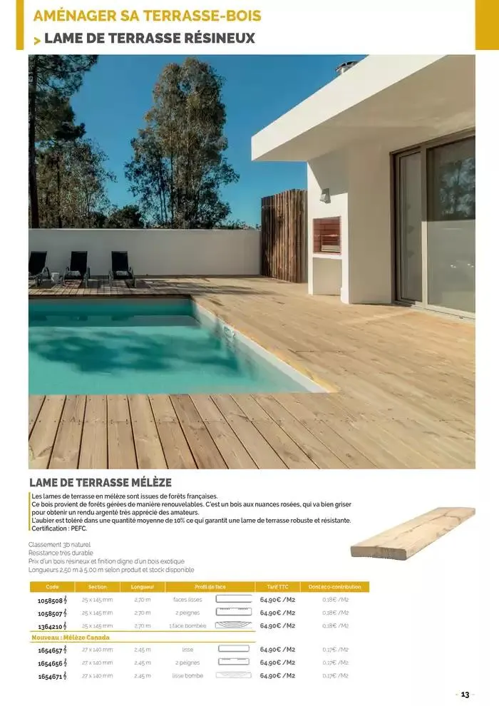 Aménagements Extérieurs 2025 du 26 mars au 31 décembre 2025 - Catalogue page 13