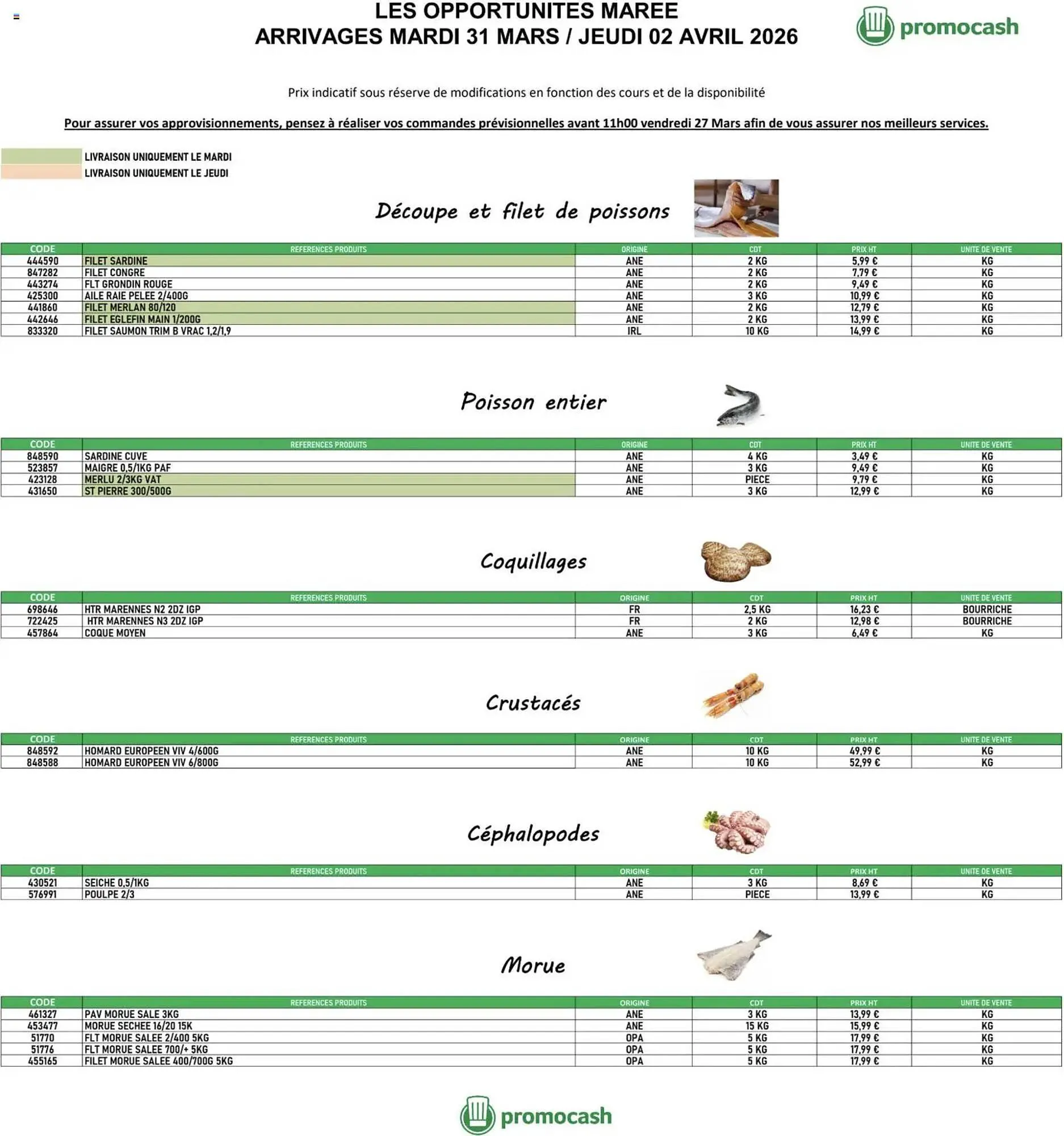 Catalogue Promocash du 31 mars au 2 avril 2026 - Catalogue page 1
