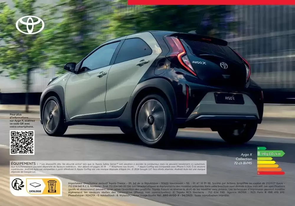 Toyota Aygo X du 16 avril au 16 avril 2026 - Catalogue page 44