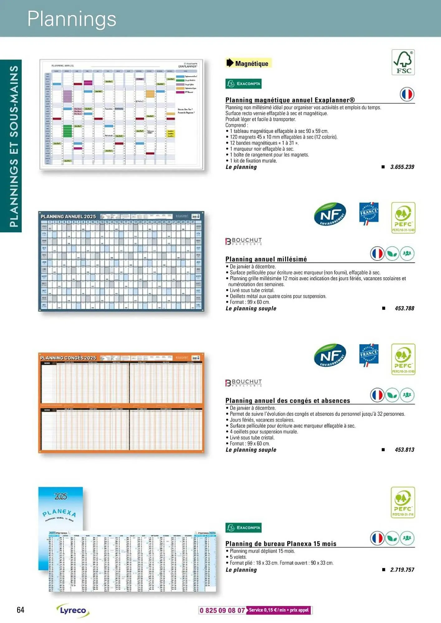 Catalogue Lyreco du 13 mai au 31 décembre 2025 - Catalogue page 64