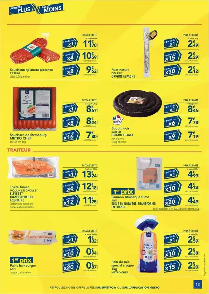 Metro Achetez plus payez moins du 28 février au 26 mars 2025 - Catalogue page 13