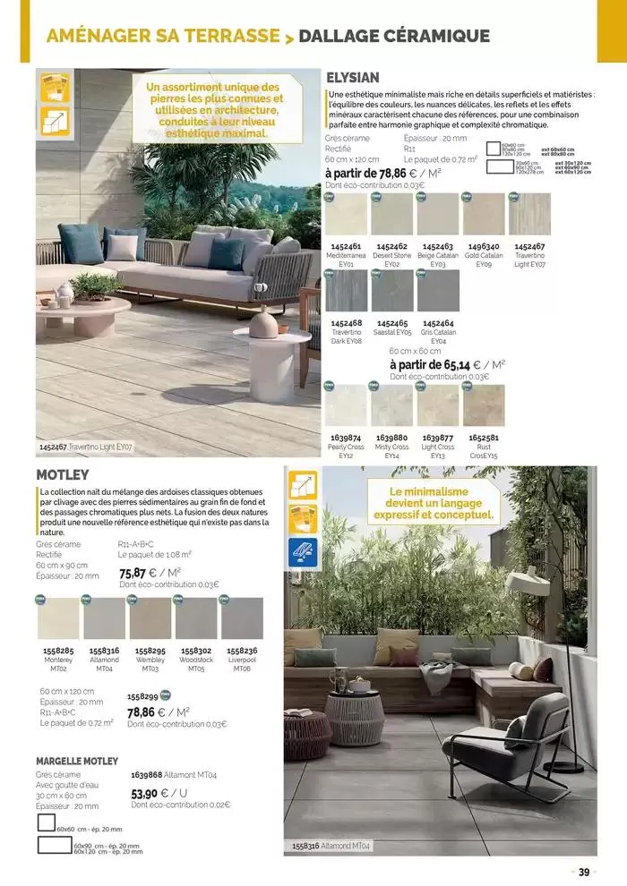 Aménagements Extérieurs 2025 du 30 avril au 31 décembre 2025 - Catalogue page 39