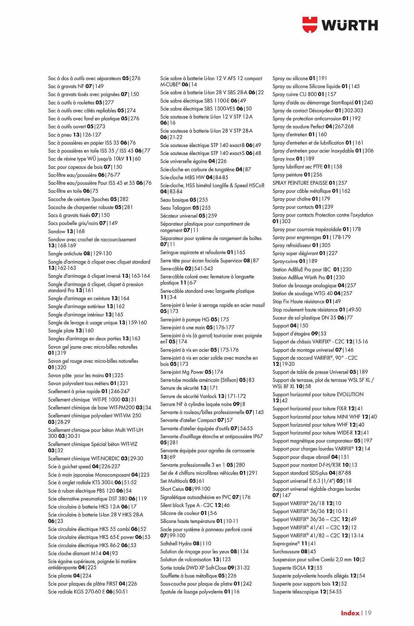Catalogue Würth du 29 décembre au 31 décembre 2023 - Catalogue page 96