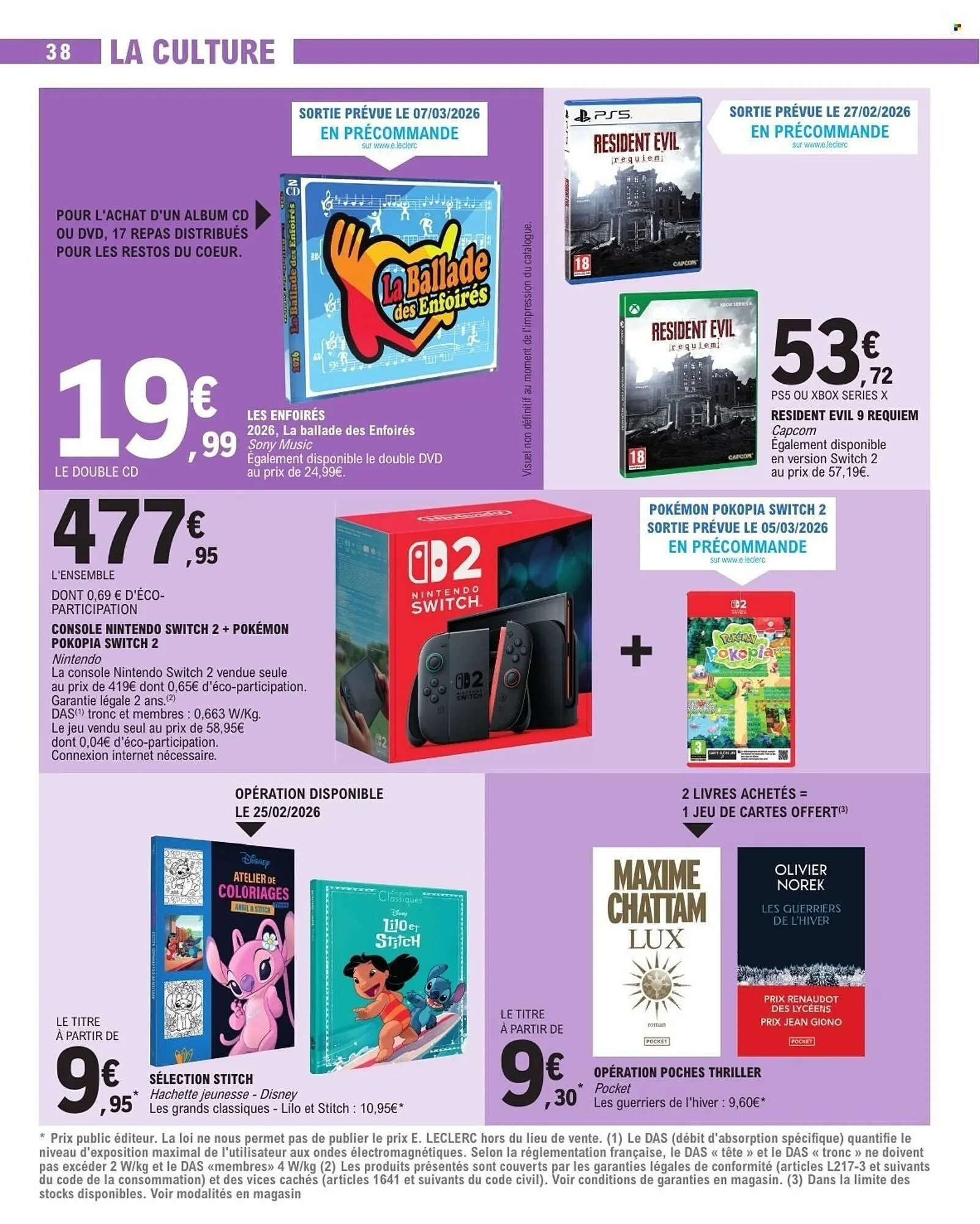 Catalogue E.Leclerc du 24 février au 7 mars 2026 - Catalogue page 38