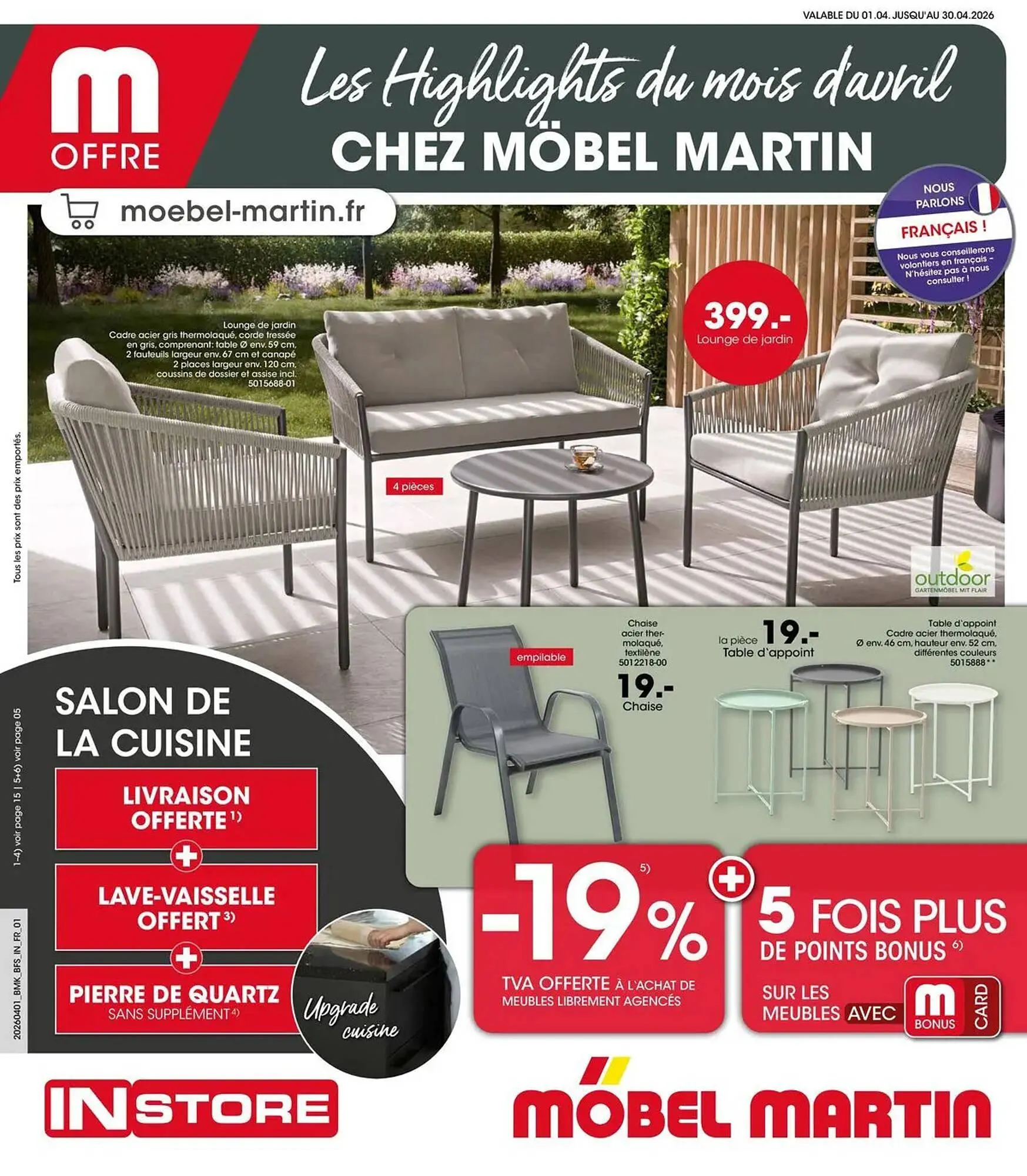 Catalogue Möbel Martin du 1 avril au 30 avril 2026 - Catalogue page 1