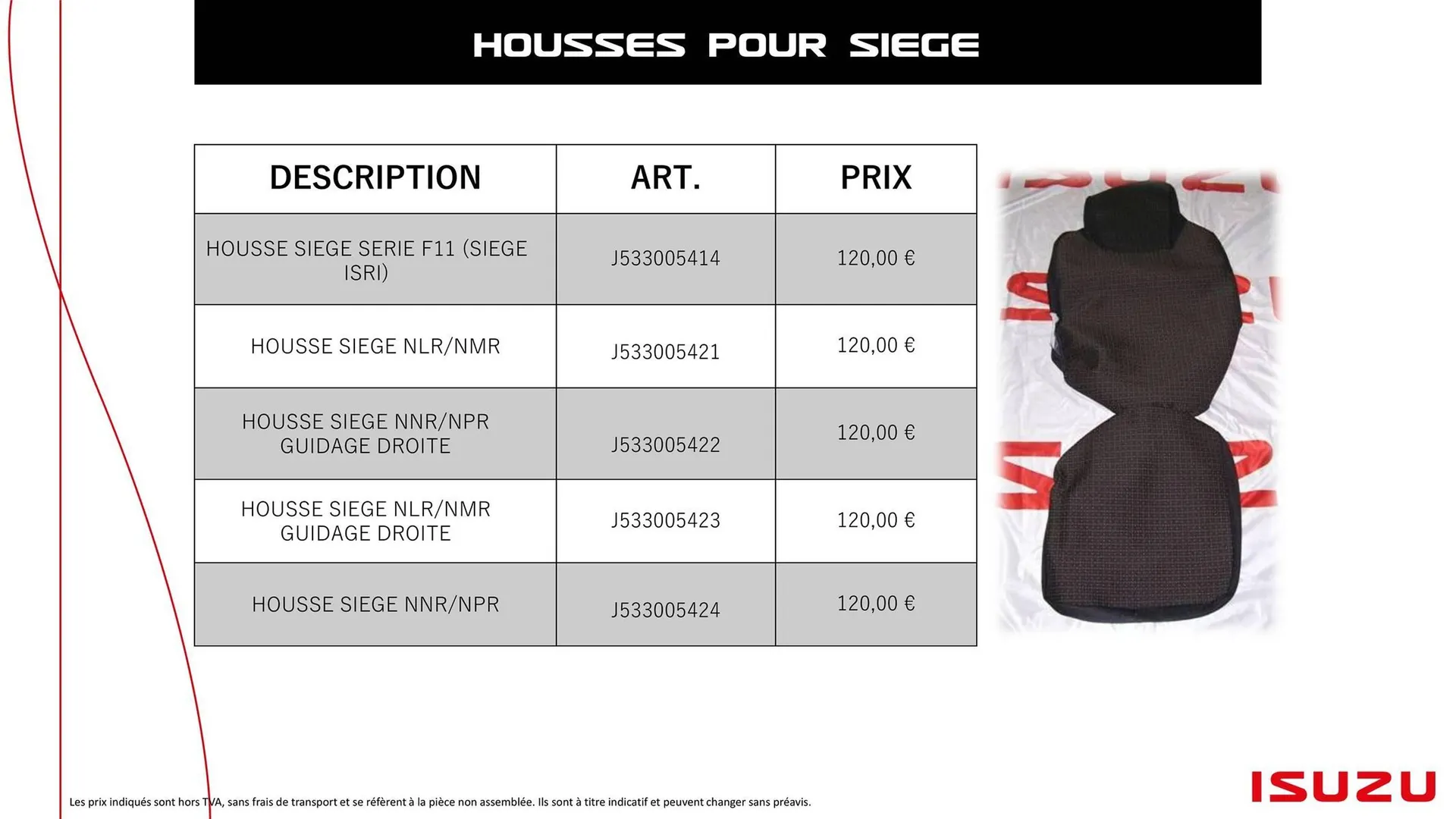 Catalogue Isuzu du 11 novembre au 30 avril 2026 - Catalogue page 13