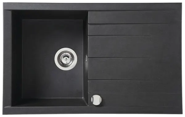 Évier résine noire "ising" - 1 cuve - Cooke and Lewis