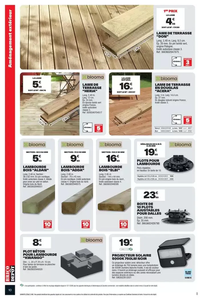 Spécial chantier extérieur ! du 4 avril au 24 avril 2025 - Catalogue page 10