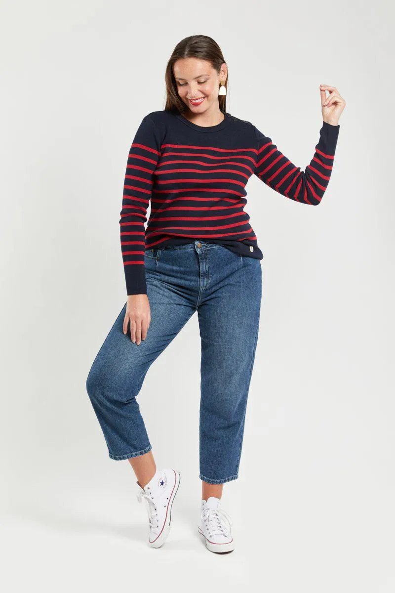 Pull marin rayé "Groix" - coton