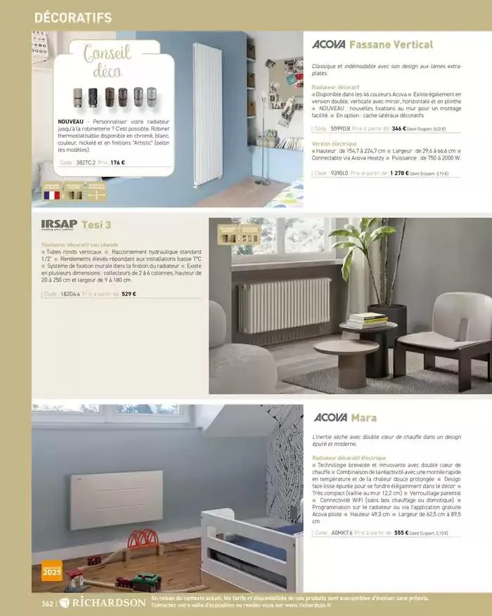 SALLE DE DE BAINS ET CARRELAGE 2025 du 11 avril au 31 décembre 2025 - Catalogue page 364
