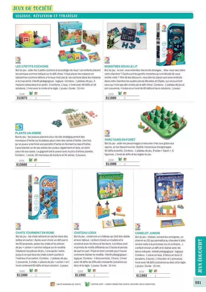 Nos Catalogues Thématiques du 1 janvier au 31 décembre 2025 - Catalogue page 503