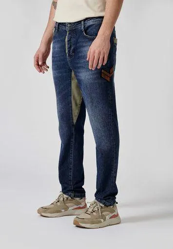 Jean relaxed bleu homme