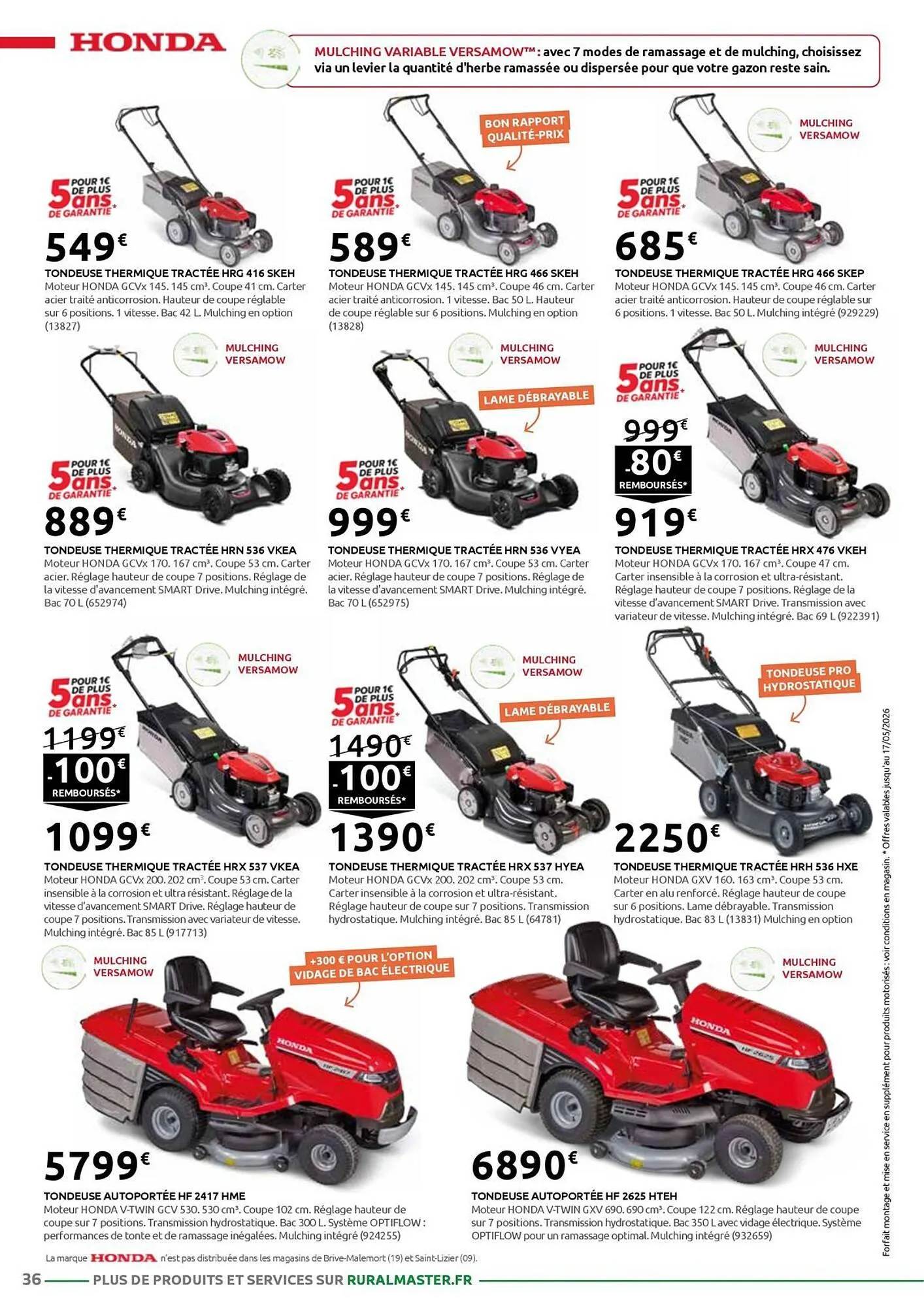 Catalogue Rural Master du 19 mars au 30 mai 2026 - Catalogue page 36