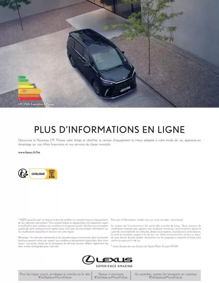 Lexus LM du 27 mars au 27 mars 2026 - Catalogue page 48