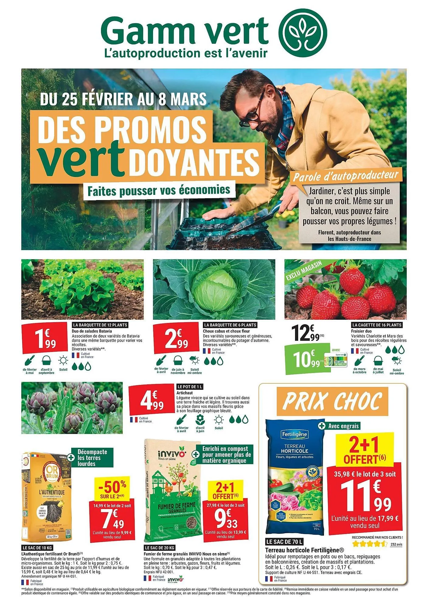 Catalogue Gamm vert du 25 février au 8 mars 2026 - Catalogue page 1