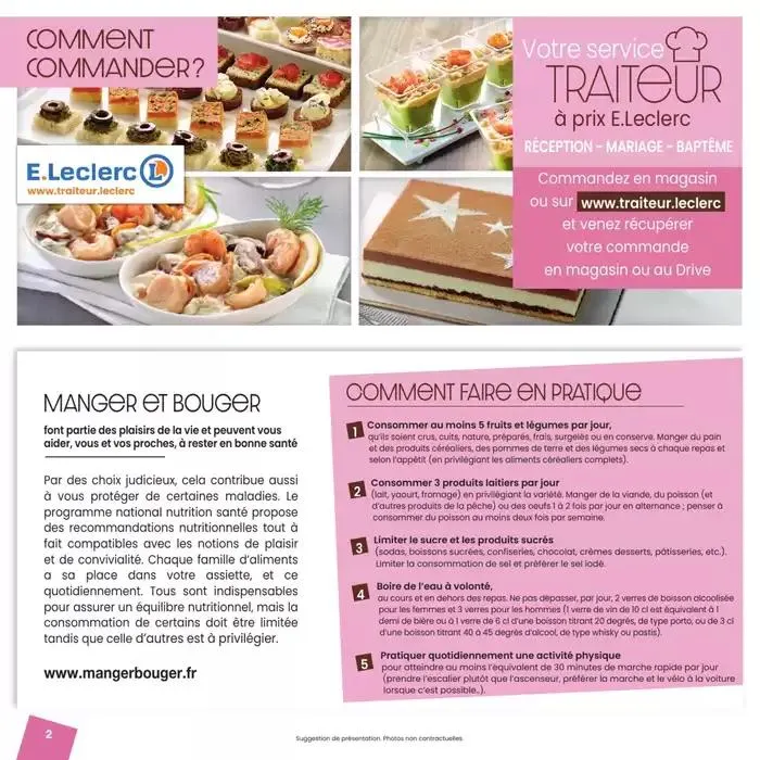 CARTE TRAITEUR PERMANENTE - MIXTE du 27 mars au 24 novembre 2025 - Catalogue page 2