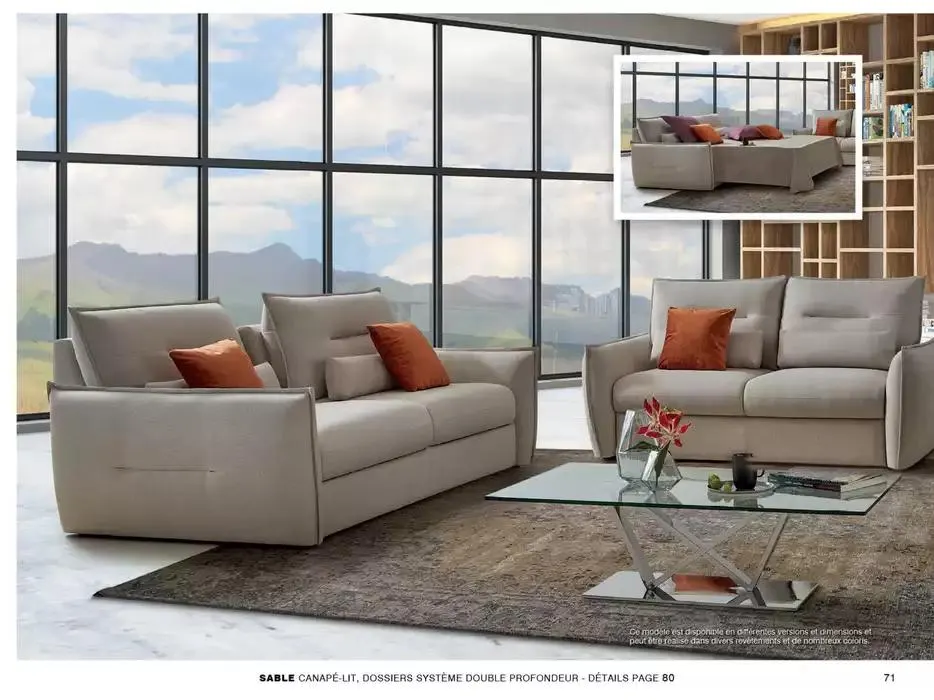 Catalogue Canapés et Fauteuils 2025  du 1 janvier au 31 décembre 2025 - Catalogue page 71