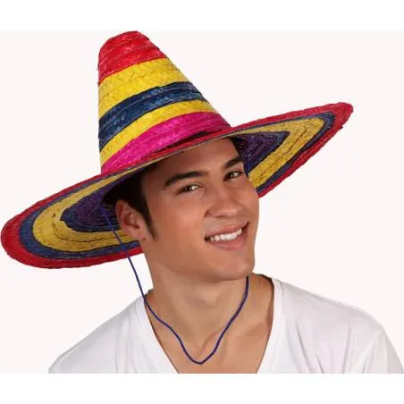 Sombrero multicolore adulte 50 cm