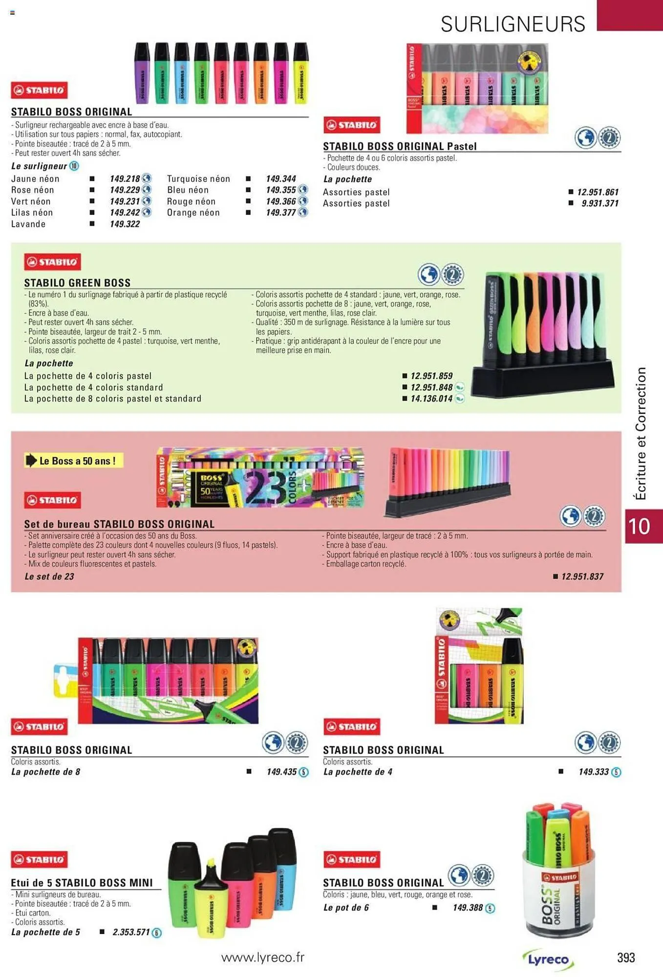 Catalogue Lyreco du 15 mai au 31 décembre 2023 - Catalogue page 393