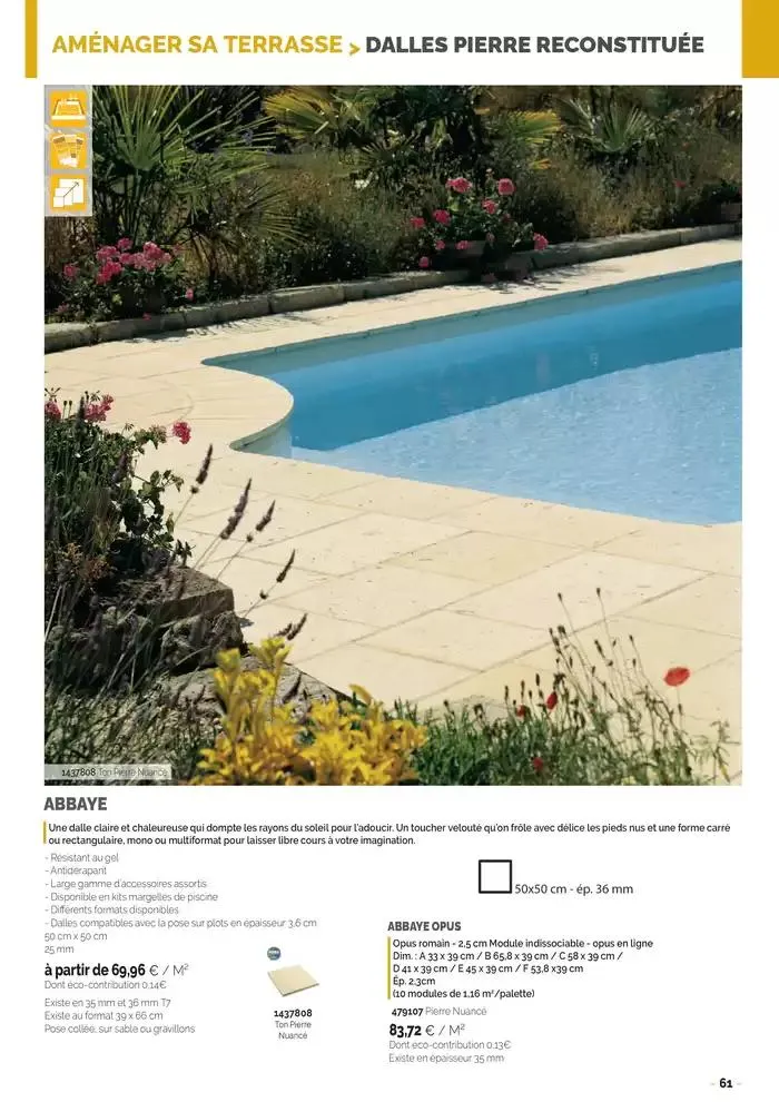 Aménagements Extérieurs 2025 du 30 avril au 31 décembre 2025 - Catalogue page 61