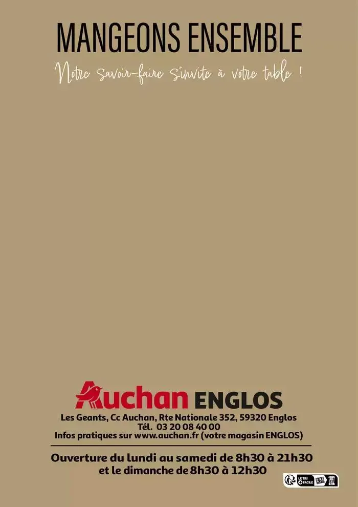 Auchan : Le traiteur d'ENGLOS du 9 avril au 31 août 2025 - Catalogue page 20
