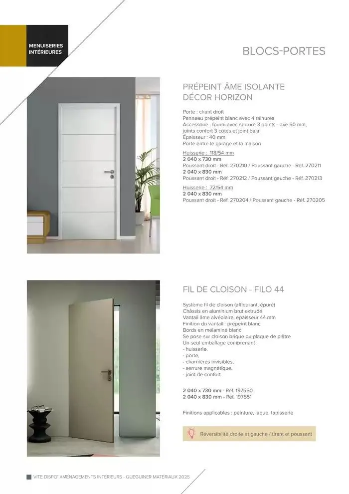 Aménagements Intérieurs du 20 janvier au 31 décembre 2025 - Catalogue page 24