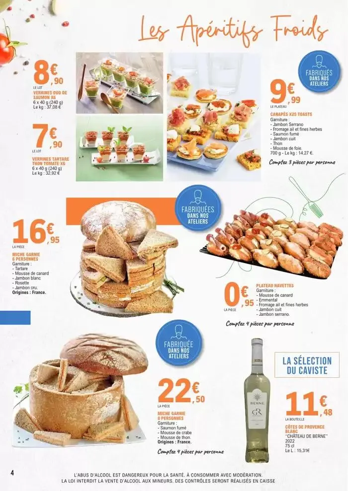 CATALOGUE TRAITEUR ANNUEL INTERNE du 22 janvier au 31 décembre 2025 - Catalogue page 4