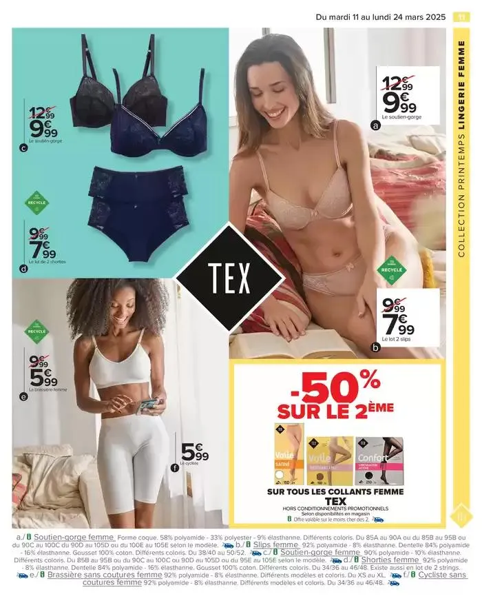 TEXTILE SPÉCIAL PRINTEMPS du 11 mars au 24 mars 2025 - Catalogue page 13