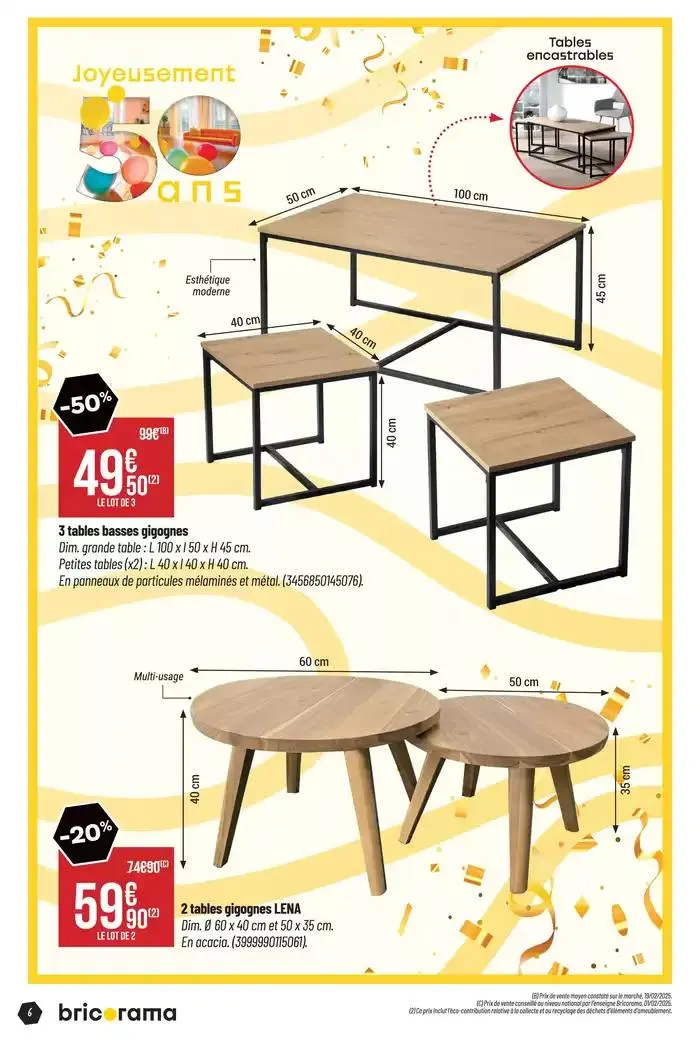 Célébrons les 50 ans Bricorama du 7 mai au 18 mai 2025 - Catalogue page 6