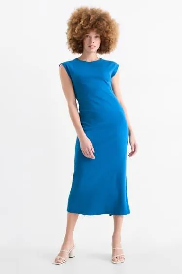 T-shirt dress - ribbed