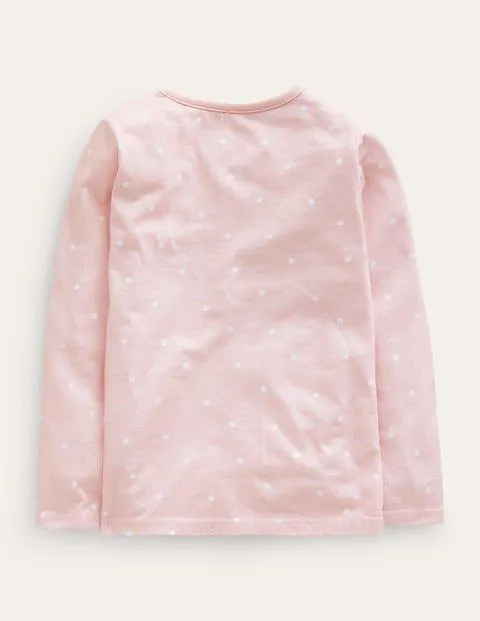 Top en coton à appliqué boite aux lettres