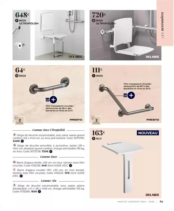 Cedeo Habitat confort du 1 octobre au 31 mai 2025 - Catalogue page 95