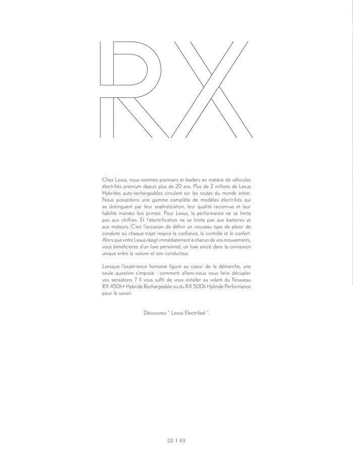 Lexus NOUVEAU RX du 24 juin au 28 février 2025 - Catalogue page 2