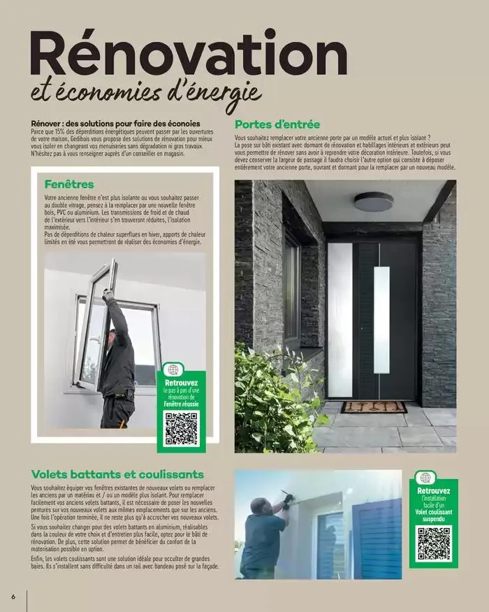 Menuiserie Extérieures 2025 du 1 janvier au 31 décembre 2025 - Catalogue page 6