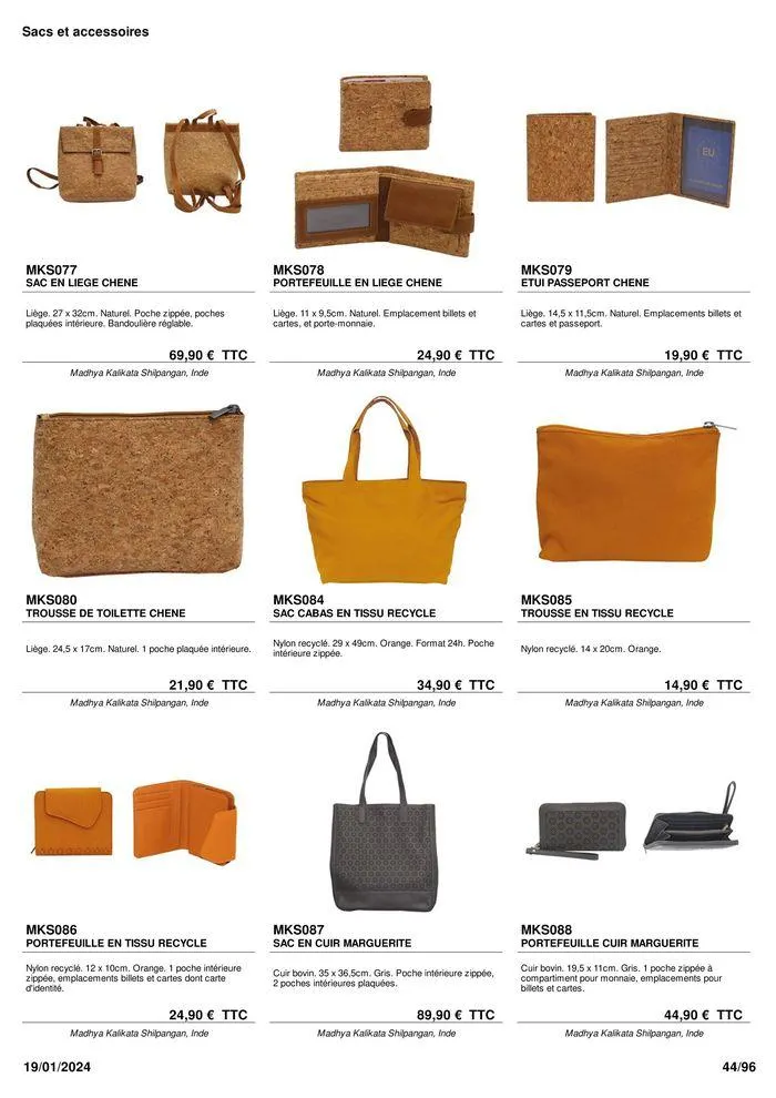 ARTISANAT . DéCORATION . MODE . JOUETS du 9 février au 31 août 2024 - Catalogue page 46