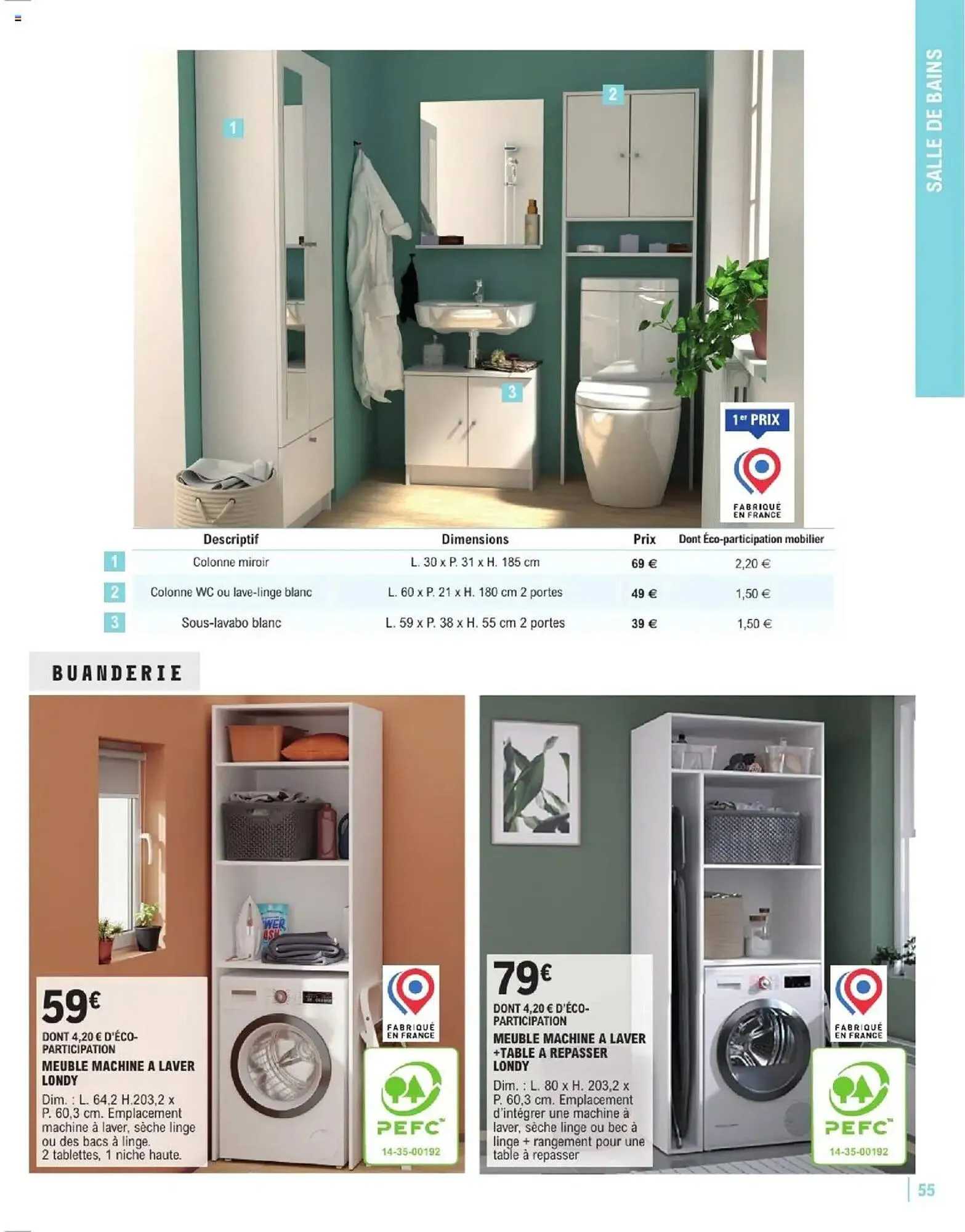 Catalogue E.Leclerc Brico du 7 janvier au 31 décembre 2025 - Catalogue page 55