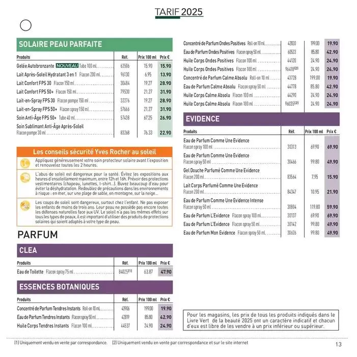 LIVRE VERT DE LA BEAUTÉ 2025 du 23 avril au 31 décembre 2025 - Catalogue page 13