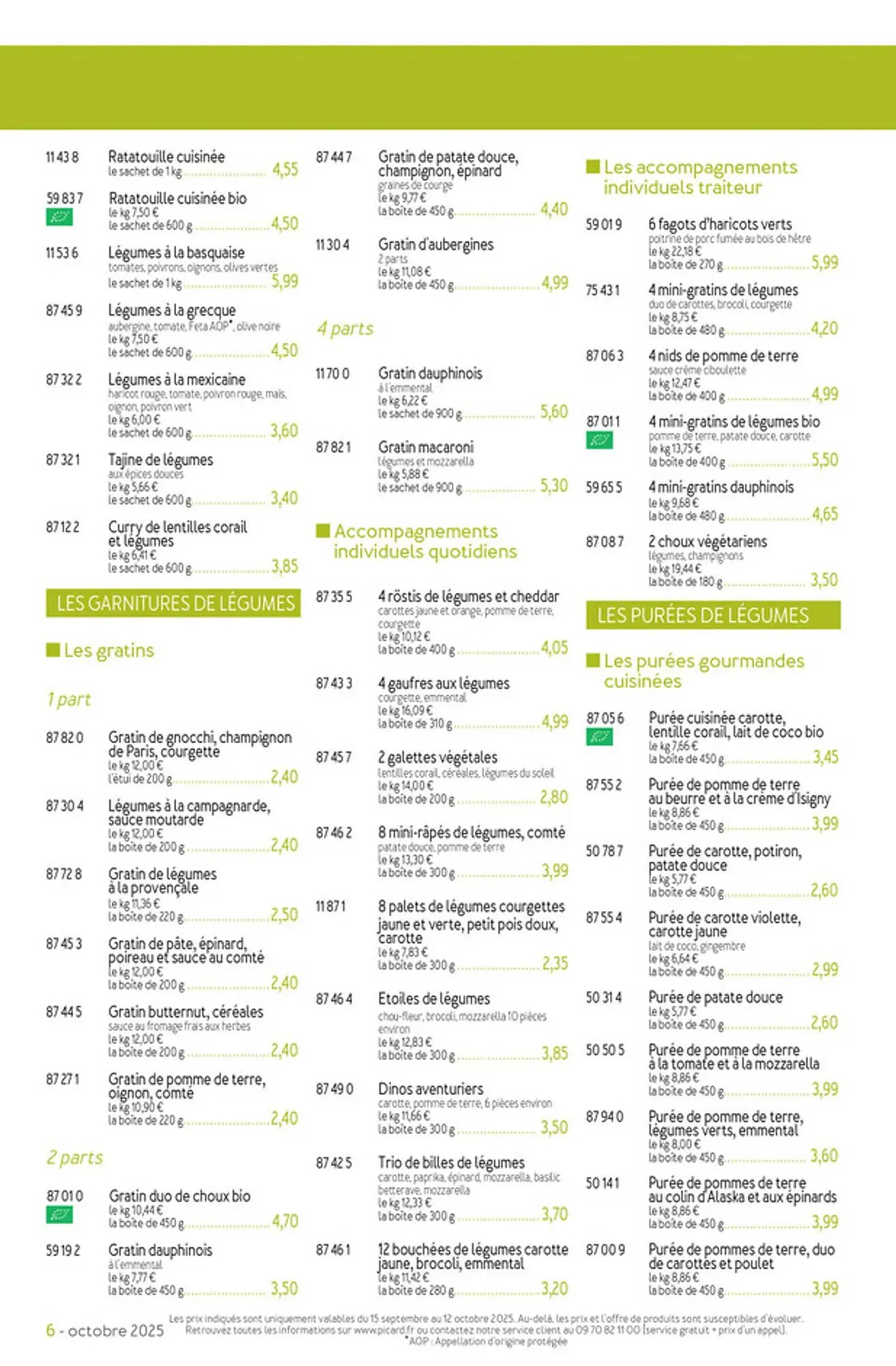Catalogue Picard du 15 septembre au 16 novembre 2025 - Catalogue page 6