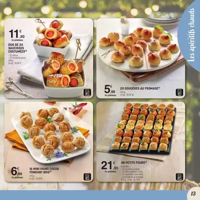 CARTE TRAITEUR PERMANENTE du 31 mars au 30 mars 2026 - Catalogue page 13