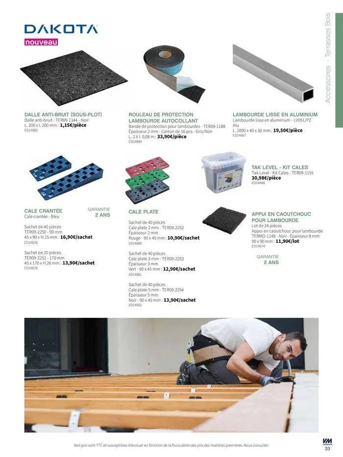 Extériéurs du 14 mars au 20 janvier 2026 - Catalogue page 33