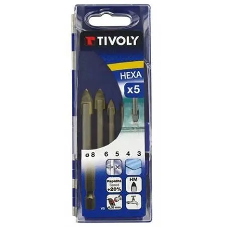 COFFRET 5 FORETS VERRE Ø3-4-5-6-8MM - TIVOLY