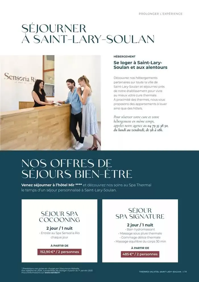 Brochure établissement Saint-Lary-Soulan 2025 du 31 mars au 1 novembre 2025 - Catalogue page 11